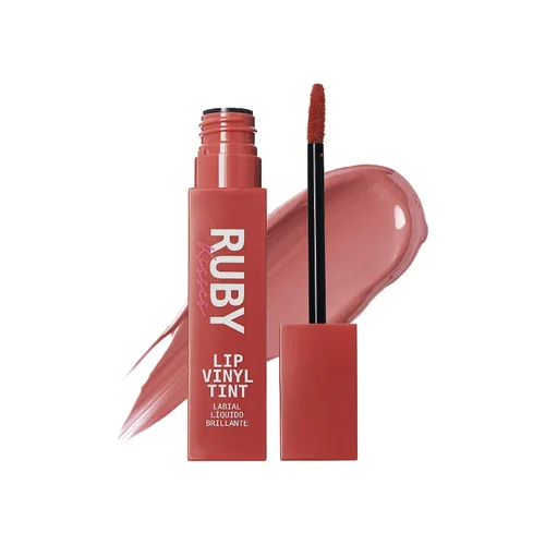 Vista 12 de Ruby Kisses Tinte de vinilo labial – Lápiz labial líquido de alto pigmento, a prueba de transferencia, a prueba de manchas, brillo satinado suave