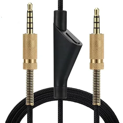 Vista 6 de Cable de repuesto para auriculares de juego Astro A40/A40TR/A10, cable auxiliar con control de volumen de 2,0 m 6,5 pies compatible con Xbox-One PC