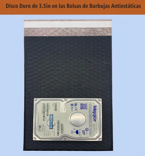 Vista 4 de Bolsas de burbujas antiestáticas, 10 piezas de componentes electrónicos reutilizables antiestáticos de 8 x 12 pulgadas, con adhesivo antiestático