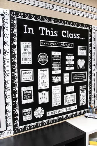 Vista 4 de Teacher Created Resources Paquete combinado de letras de 4 pulgadas en blanco y negro
