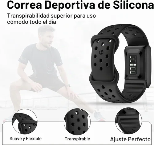 Vista 2 de DADO Whoop 5.0 Correa de silicona compatible – Banda ajustable inspirada en el deporte, correa de muñeca transpirable y ligera de repuesto para Todo