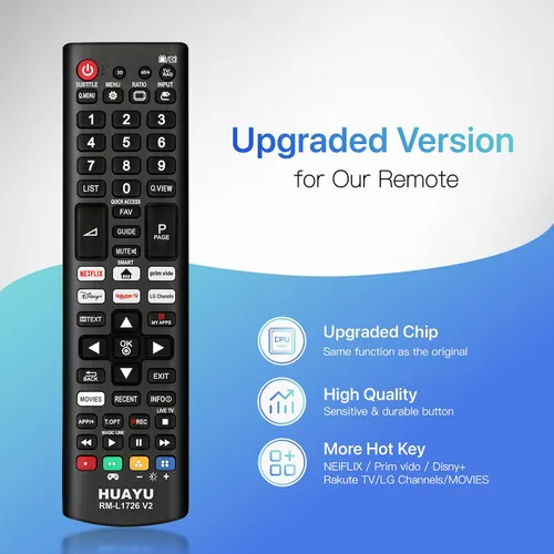 Vista 6 de Nuevo control remoto universal para todos los controles remotos de TV LG, reemplazo actualizado para LG Smart TV con 6 botones de acceso directo