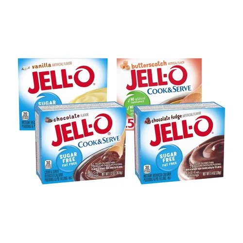 Vista 30 de Jell-O Cocine y sirva pudín sin grasa y relleno de pastel, tapioca, 3