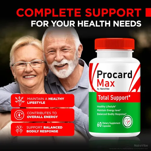 Vista 4 de Procard Max, cápsulas Pro Card Max, fórmula totalmente natural para apoyar la circulación saludable, la energía y el bienestar general, pastillas
