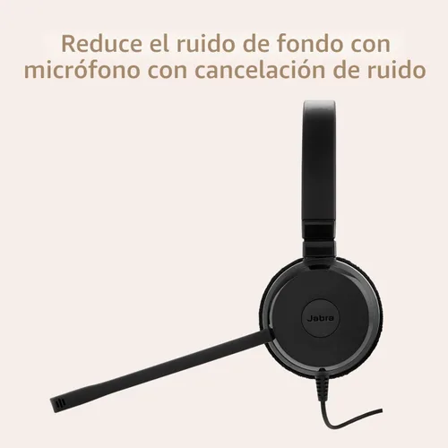 Vista 6 de Jabra Evolve 20 Auriculares con Cable (Edición 2025) - Auriculares con cable de un solo oído para oficina y trabajo desde casa - Control de llamadas