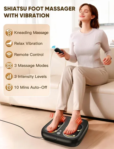 Vista 2 de Masajeador de pies con vibración para fascitis plantar y neuropatía