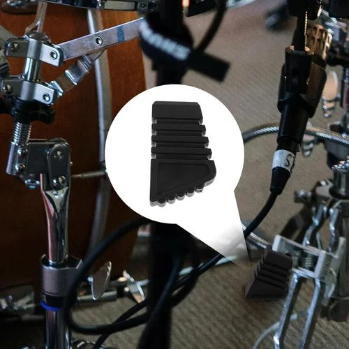 Vista 5 de 3pcs Drum Rack Foot Pads Black Rubber Feet for Cymbal Hi Hat Stands