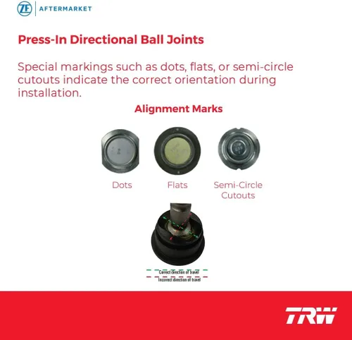 Vista 3 de TRW JBJ7561 rótula de suspensión para Chevrolet Aveo: 2004-2011 y otras aplicaciones