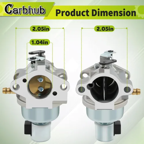 Vista 5 de Carbhub Carburador de motor 20 853 33-S para Kohler 20 853 01-S SV590 SV591 SV600 SV601 SV610 SV620 CV490 CV491 CV492 CV493 19-22HP Carburador