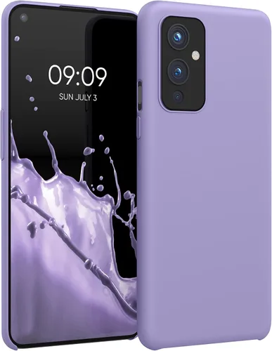 Vista 12 de kwmobile Funda compatible con OnePlus 9 (versión EU/NA) - Funda de silicona TPU con acabado suave - Rosa neón