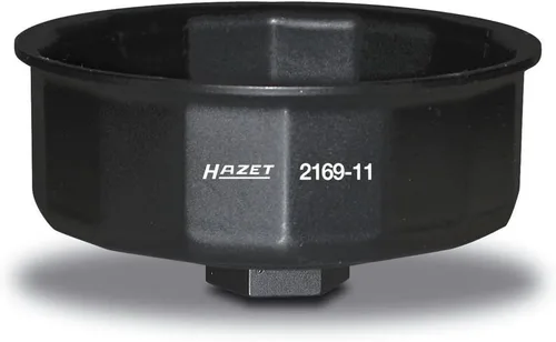 Vista 7 de Hazet 2169-7 Llave de filtro de aceite de perfil cuadrado hueco de 14 puntos, 0.492 in, multicolor