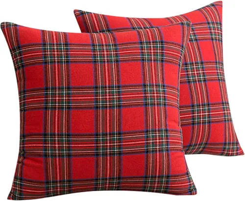 Vista 14 de MOJUN Juego de 2 fundas de almohada navideñas de 18 x 18 pulgadas, fundas de almohada decorativas de Navidad con copos de nieve, funda de cojín