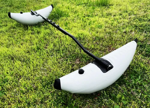 Vista 5 de Pactrade Marine Sistema estabilizador de estabilizador de estabilizador para kayak, canoa, flotante, flotante, pesca, tubo gris, gris, kit de brazo