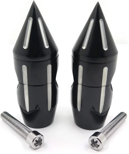 Vista 5 de XKH - Elevadores de manillar con punta negra de 2 1/4 pulgadas, compatible con Harley Softail Dyna Sportster Custom de 1 pulgada [B00YB44RIW]