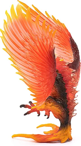 Vista 7 de Schleich Eldrador Creatures - Figura de acción de 17,8 cm de águila de fuego - Figura de grifo de lava con alas móviles para niños y niñas - Figuras