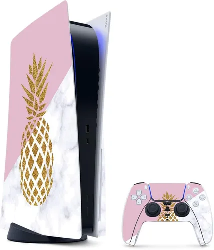 Vista 29 de MightySkins - Skin para juegos para PS5 / Playstation 5 Bundle – Mármol ámbar Envoltura protectora de vid Fácil de aplicar y cambiar