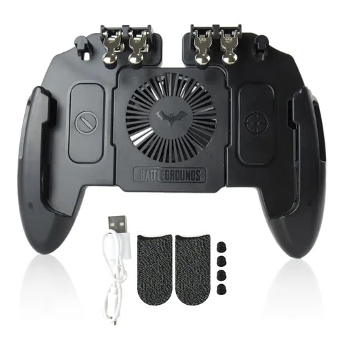 Vista 7 de JRSHOME Mobile Gaming Controller with Silent Cooling Fan Collapsible Holder Compatible with all Phones within 4.7-6.5 Inches(iOS Android) Fit for