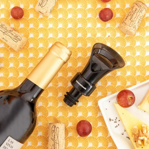 Vista 7 de Tapón Dispensador Aireador de Vino 2 en 1 Wintopp InnovaGoods
