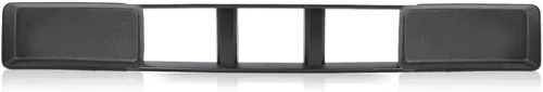 Vista 10 de CNNELL Parrilla para puerta de faros delanteros, 1 par, color negro cromado, compatible con Ford F150 F250 F350 Bronco 1992-1996