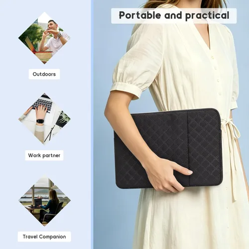 Vista 6 de Funda para portátil 13 pulgadas-Funda protectora para MacBook Pro de 14 Negro