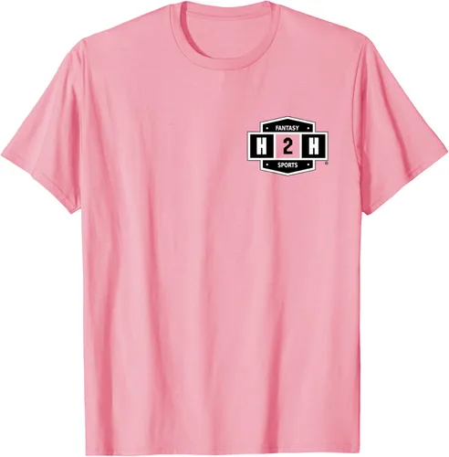 Vista 69 de H2H Fantasía Deportes bolsillo logotipo playera, Césped Azul Pastel