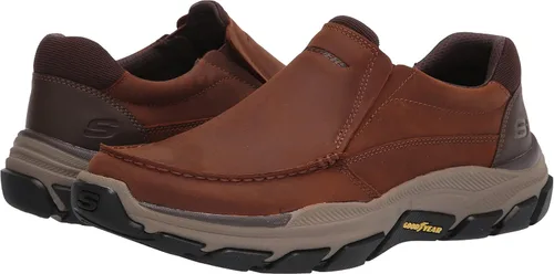 Vista 7 de Skechers Respetado-Catel Moc Toe sin cordones para hombre