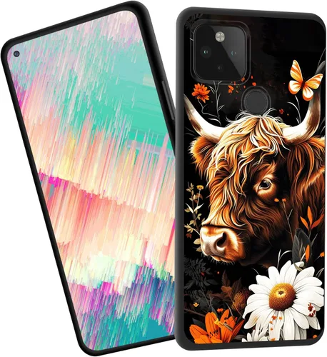 Vista 47 de for Google Pixel 4 XL Case,Slim Shockproof TPU Soft Rubber Silicone Cover Phone Case for Google Pixel 4 XL,Blue Skull Headphone