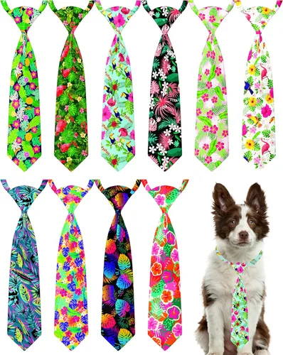 Vista 23 de PET SHOW Paquete de 10 corbatas para perros de feliz cumpleaños, XS