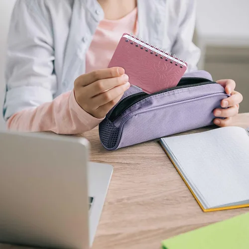 Vista 4 de Zonon Cuaderno organizador de contraseñas portátil de 2 piezas con bolígrafo, mandala encuadernado en espiral (verde, rosa)