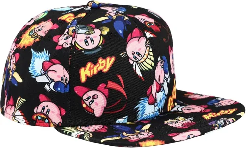Vista 4 de Kirby - Sombrero de pico plano con impresión en toda la superficie, multicolor, Multi colorido