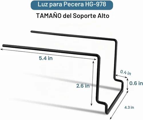 Vista 2 de hygger Soporte de soporte alto para luz de acuario, adecuado para la luz del tanque de peces modelo HG978