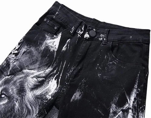 Vista 55 de Enrica Pantalones vaqueros estampados casuales para hombre