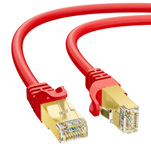 Vista 17 de Cable Ethernet Cat 7 de 0.6 pies, cable de Internet de alta velocidad de 10 Gbps, blindado SFTP, cobre puro OFC, cable de red LAN RJ45 CAT7