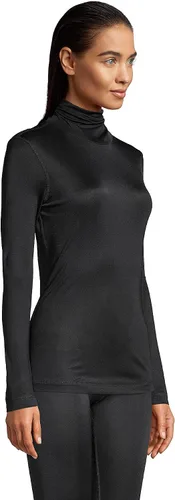 Vista 3 de Lands' End Ropa interior larga de seda entrelazada para mujer