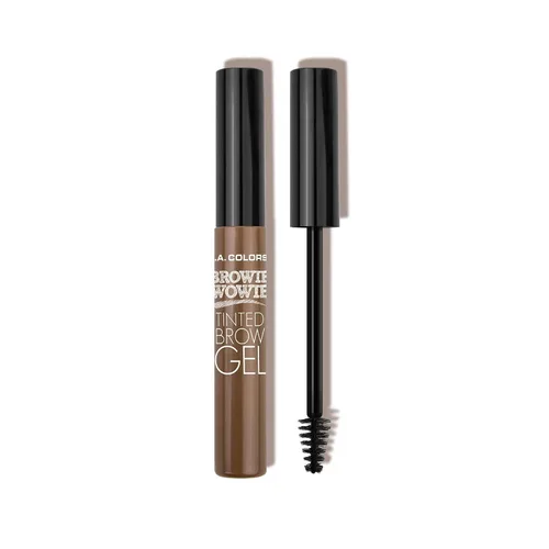 Vista 7 de L.A. COLORS Browie Wowie - Gel para cejas tintado, marrón oscuro CBG413