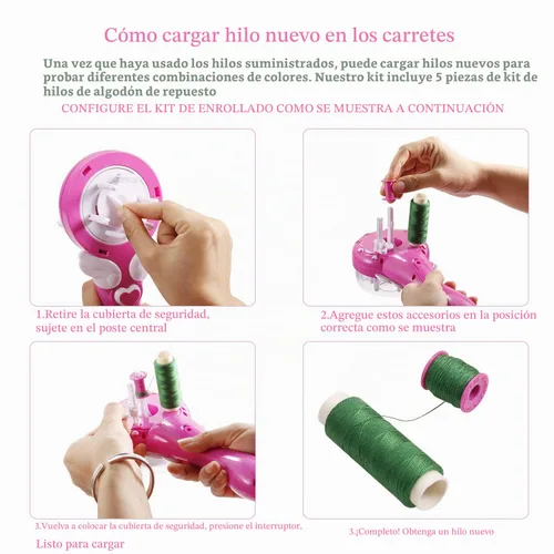 Vista 5 de Trenzadora automática de pelo decoración fácil de peinar herramienta de bricolaje herramienta de peinado eléctrico regalos belleza salón de moda