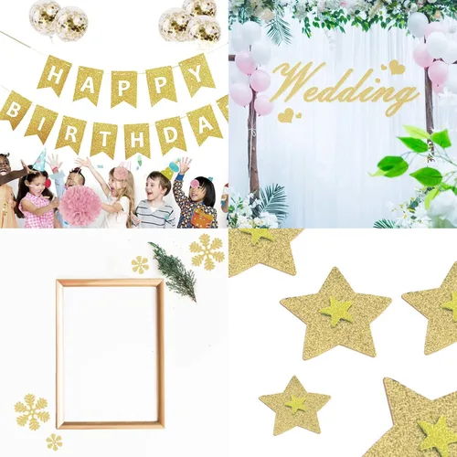 Vista 5 de Cartulina con purpurina, papel con purpurina para envolver regalos, álbumes de recortes, bricolaje, decoración de fiestas, proyectos