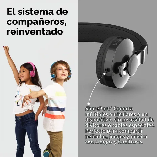 Vista 5 de LilGadgets Untangled Pro Premium - Auriculares inalámbricos Bluetooth para niños (varios colores disponibles)