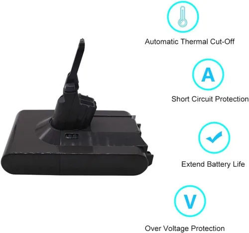Vista 5 de V8 Batería 3000mAh 21.6V compatible con V8 SV10 215681 967834-08 967834-05 batería recargable