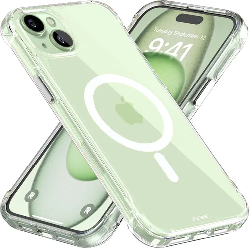 Vista 12 de Phone REBEL - Funda transparente para iPhone 14 Plus [Crystal Series Gen-4] Compatible con MagSafe Resistente, Antiarañazos, Sin Amarilleo