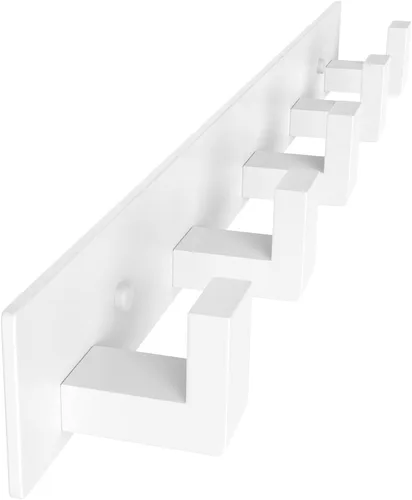 Vista 34 de PMMASTO Perchero montado en la pared, 3 ganchos de pared en forma de T para colgar, riel de ganchos para abrigos de acero inoxidable resistente