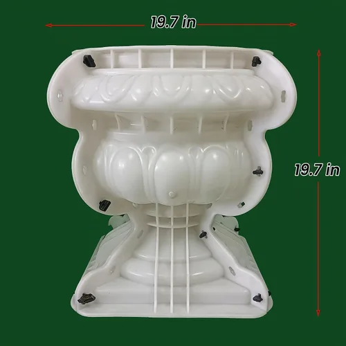 Vista 5 de Rezone D50cm Moldes de Macetas de Flores de Hormigón Prefabricado de Cemento Plástico para Jardín Decorativos para la Venta