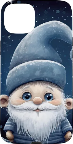 Vista 9 de iPhone 16 Funny Winter Gnome For Christmas Cute Xmas Snowflake Pattern Case