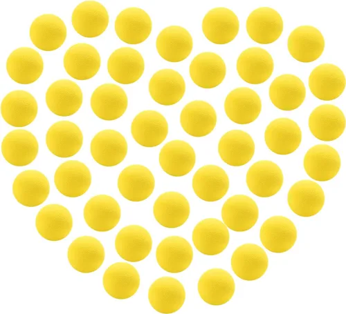 Vista 6 de 48 bolas de espuma EVA para bolas de recarga de potencia, bolas de aire Blaster para pistola, bolas de repuesto de 1.1 pulgadas, bolas de disparo