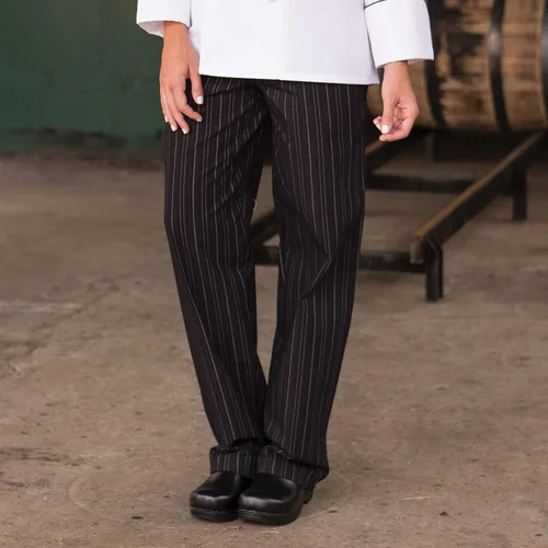 Vista 3 de Uncommon Threads Pantalón de chef holgado teñido de hilo para mujer