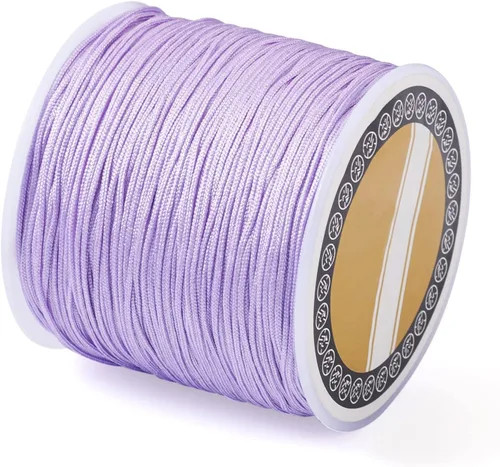 Vista 31 de Cheriswelry 8 rollos de 49 yardas/rollo de 0.031 in de hilo de nailon para macramé, cordón de nudo chino para pulsera tejida personalizada