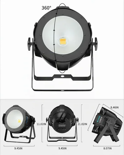 Vista 9 de Betopper Luces de escenario COB de 200W con puerta de granero, caliente