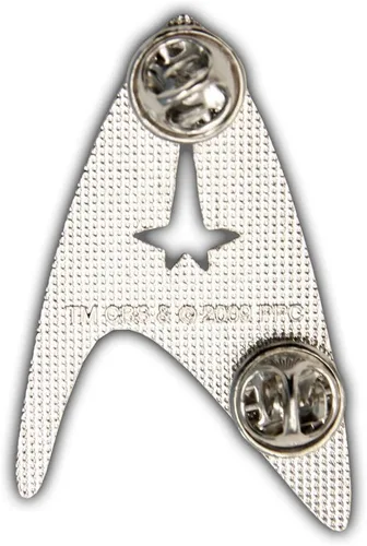 Vista 2 de STAR TREK Pin de insignia de comando Insignia, plateado