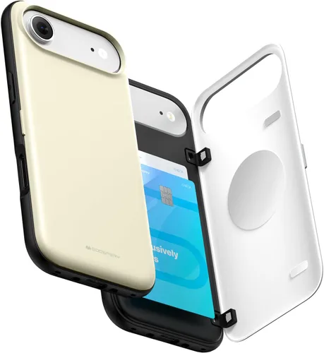Vista 82 de GOOSPERY Parachoques magnético para puerta compatible con iPhone 15, funda con tarjetero, cartera con cierre magnético automático, protector de Azul