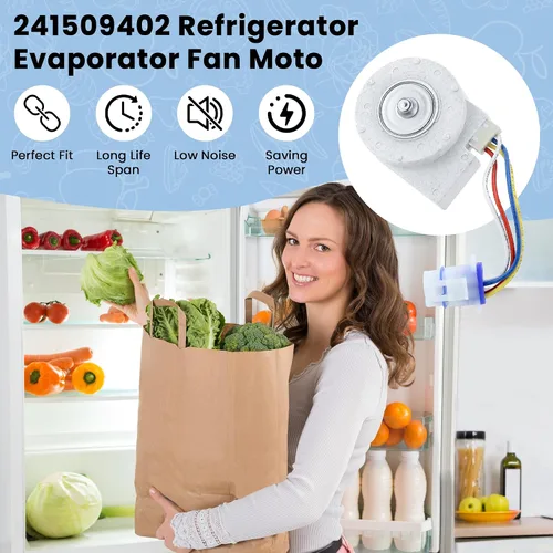Vista 6 de 241509402 Motor de ventilador evaporador para refrigerador por AMI PARTS-Reemplaza PS1526073 AP3958808 AH1526073 EA1526073 1196443 241509401